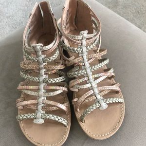 Gladiator sandals - shades of gold